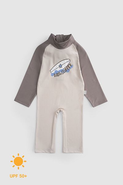 Little Gusto Little Surfer Baby Jumpsuit - Long, UV Protection