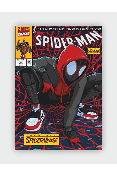 fırsatlar diyarı Spider-Man - Miles Morales Duvar Posteri - Kalın Kağıt - Çer...