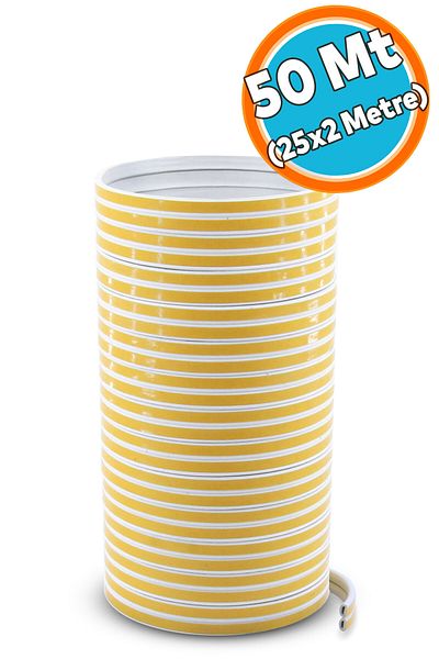 NZB 25X2=50 Mt White Door Window Tape - Wick Adhesive, Cold Insulation