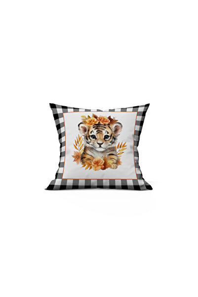 Evmila Husă de pernă din catifea 43x43 cu tema de toamnă