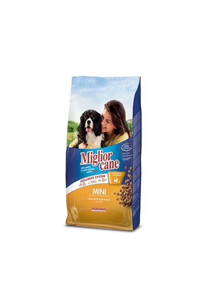 Miglior Dog Mini Croquettes Beef Dry Dog Food, 1.5 kg