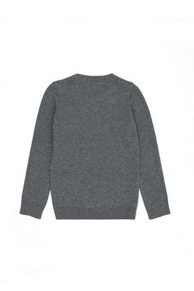 U.S. Polo Assn. Boy's Gray Melange Sweater 50271368 -Vr086