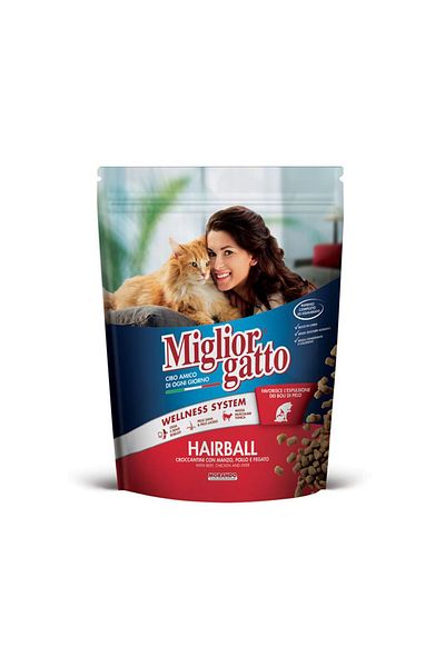 Miglior Cat Croquettes Hairball Beef Chicken and Liver 800g