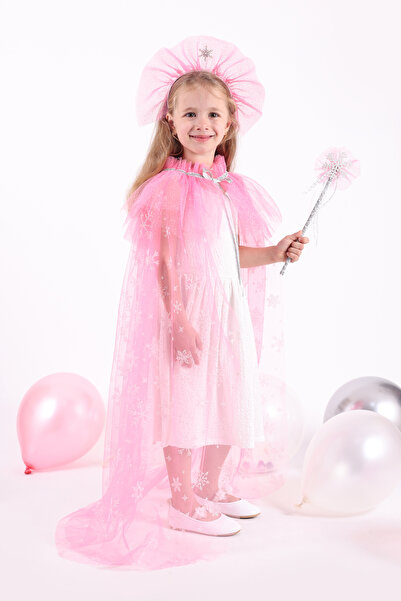 Minia Concept Kids Princess Elsa Pink Girl's Cloak (3-10 Years)