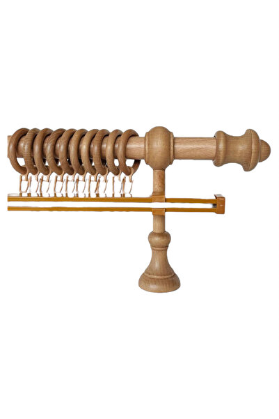 Şahinsoy perde Wooden Rustic Rail 2.50m