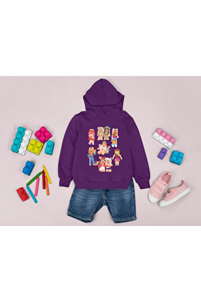 MAGORS ROBLOX FATĂ PERSONAJE IMPRIMATE CU GUGĂ FĂRĂ BUZUUNAR 3 fire TRICOU COPII