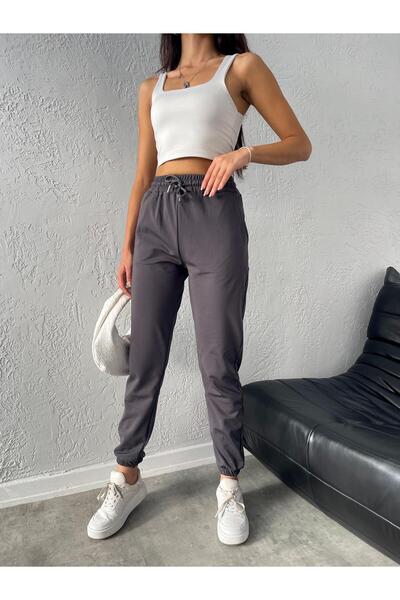 Sea Queen ünisex büyük beden Yüksek Bel Şardonlu kışlık Dalgıç Kumaş Eşofman ...