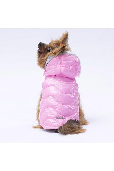 Pawstar Pink Light Wave Anorak Vest Dog Vest Dog Outfit Dog Raincoat