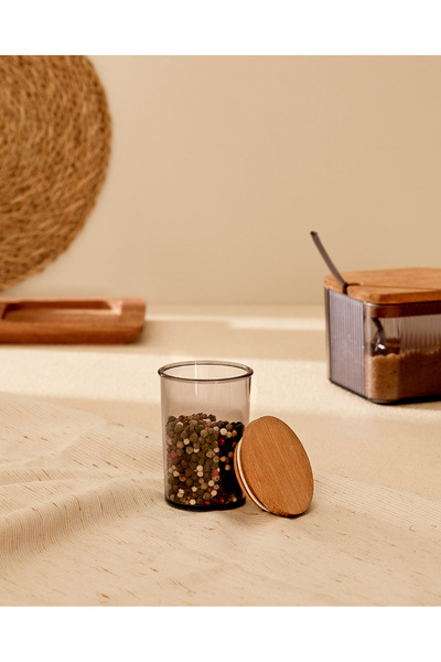 Madame Coco Renard Ahşap Kapaklı Baharatlık