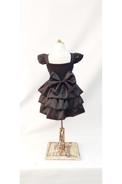LULLY KİDS Rochie de seara de nunta neagra pentru fetita