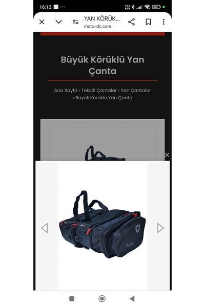 DOT CYCLE motosiklet körüklü yan heybe çanta takımı (2Lİ) su gecirmez ( büyük...