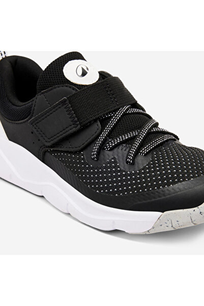 Decathlon Çocuk Cırt Cırtlı ve Elastik Bağcıklı Spor Ayakkabı - Siyah - Playful Fast