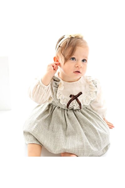 aysskids LUNA kız bebek özel gün doğumgünü bebek mevlüdü bayramlık elbise