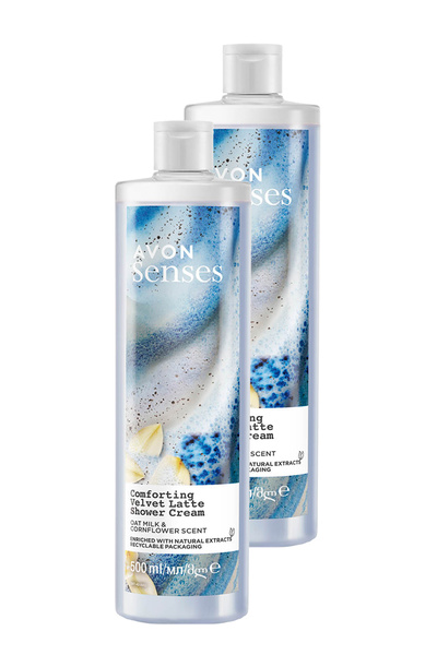 AVON Senses Rahatlatıcı Yulaf Sütü ve Peygamber Çiçeği Duş Kremi 500 Ml. İkili Set