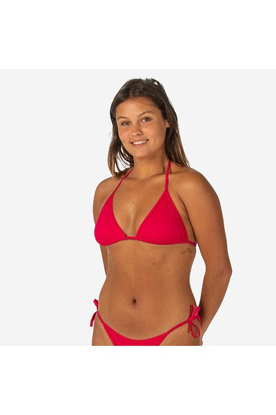 Decathlon Women's Red Triangle Bikini Top Mae Marke
