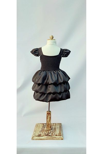 LULLY KİDS Rochie de seara de nunta neagra pentru fetita