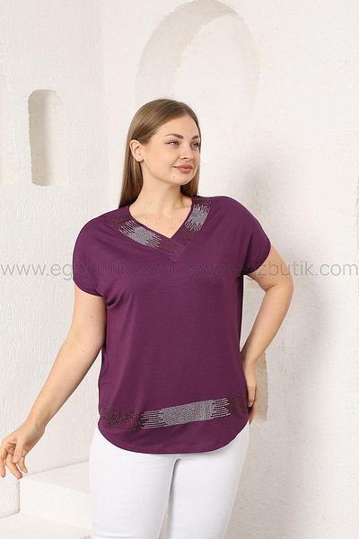 EGZEBRU Fuchsia Blouse with Jewelled Collar and Skirts