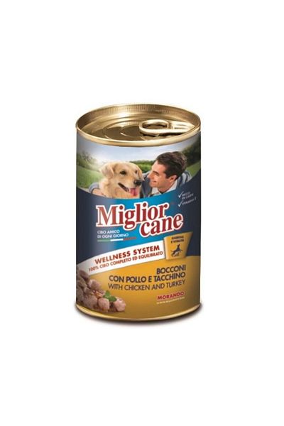 Miglior Cane Chunks with Chicken and Turkey Canned Dog Food, 405g, Pack of 12