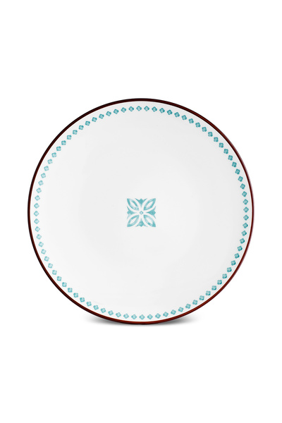 Karaca Jofy Patterned Serving Plate 27 cm Green