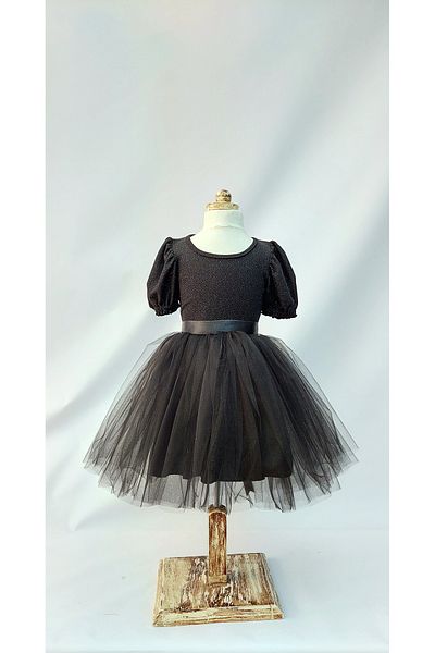 LULLY KİDS Rochie de seara de nunta neagra pentru fetita