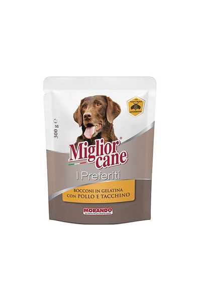 Miglior Dog Chunks in Jelly with Chicken and Turkey 300G, pack of 12