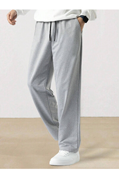 yx yustex sport Gray Baggy Loose Fit Comfortable Fit - Straight Leg Sweatpants