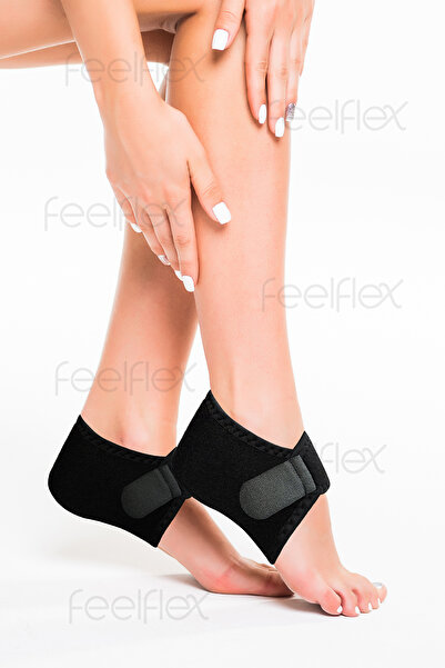 Feelflex Ortopedik Silikon Kumaş Topuk Çorabı 2 Adet Topuk Dikeni Tabanlık Ay...