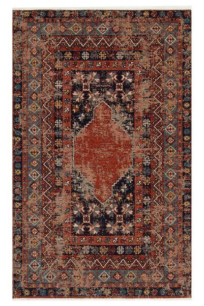 Eko Halı ANADOLU KILIM AND 04 MULTY Geleneksel Anadolu Motifli Yıkanabilir Ka...