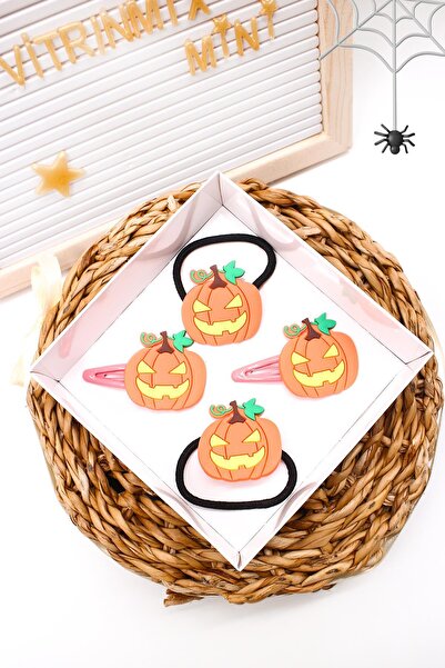 VİTRİNMİXMİNİ مجموعة إبزيم على شكل سمكة برتقالية لعيد الهالوين - في صندوق