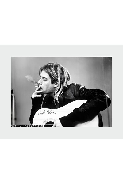 fırsatlar diyarı Kurt Cobain Müzik Duvar Posteri - Kalın Kağıt - Çerçevesiz