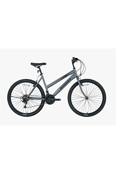 Bisan Sentıero Dağ Bisikleti 46cm V 26 Jant 21 Vites Gri Siyah