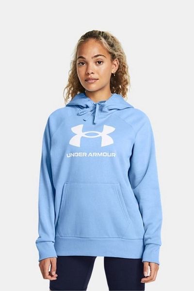 Under Armour Hanorac albastru cu glugă cu logo mare imprimat - 1379501 -465