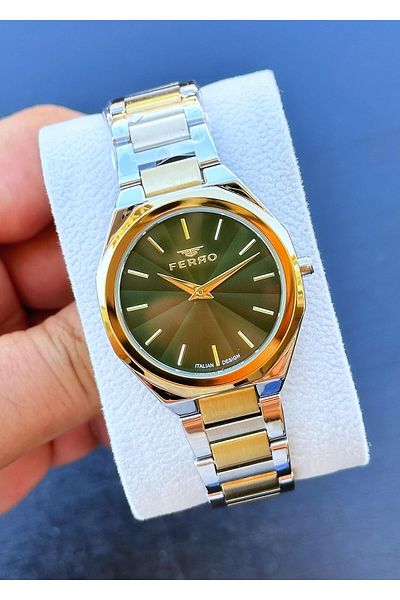 FERRO Waterproof Steel Cord Women's Wristwatch