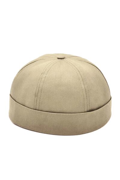Külah A.Beige Hiphop Docker Hat 100% Cotton Foldable Cap
