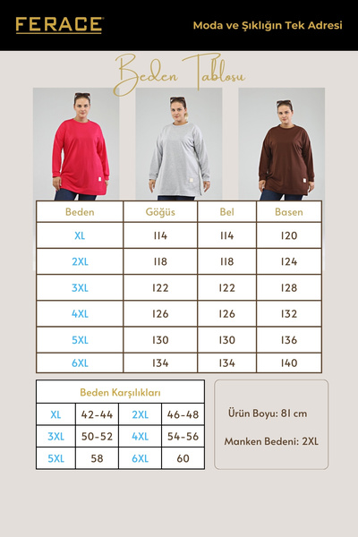 Ferace Oversize Women's Hijab Tunic