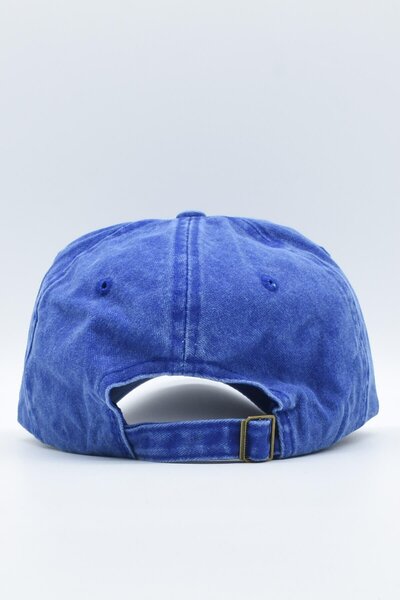 Külah Căciulă de damă albastră din bumbac din țesătură antică