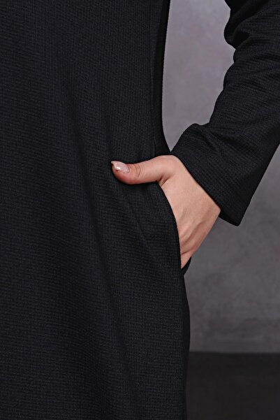 Ferace Kadın Buyuk Beden Kislik Tesettur Pardesu Tam Boy