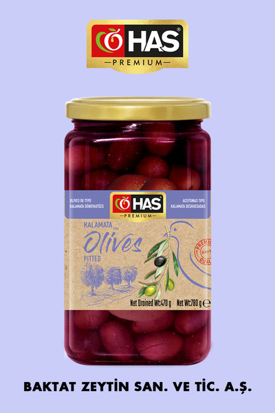 Has Premium Çekirdeksiz Kalamata Zeytin 850cc