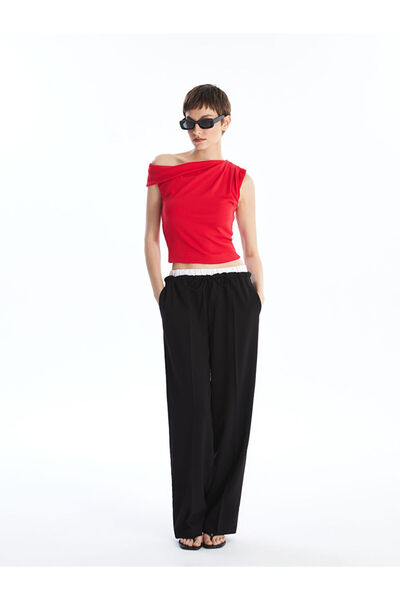 LC Waikiki Elastic Waist Loose Fit Women's Trousers