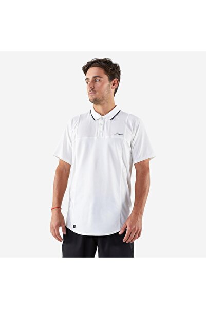 Decathlon Kuikma muška polo teniska majica kratkih rukava - bela - Artengo DRY