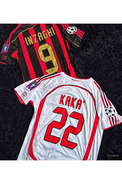 Alaturka Mix Milan Retro 2006/07 Kaka (BEYAZ) Inzaghi (KIRMIZI) 2 Li Forma