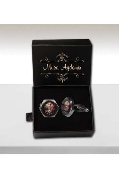 EJOYA Kişiye Özel Kutuda Osmanlı Arması Kol Düğmesi 82661