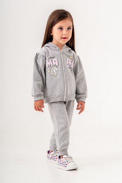 HAUSEkids 9-24 Months Unicorn Magic Baby Girl Gray Cardigan Set