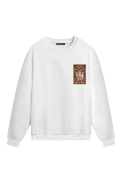 Mounte Bianca Unisex Everbody Knew The Word - Κανονικό φούτερ
