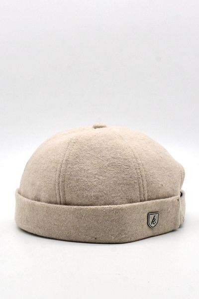 Külah Women's Short Wool Ecru Docker Beret