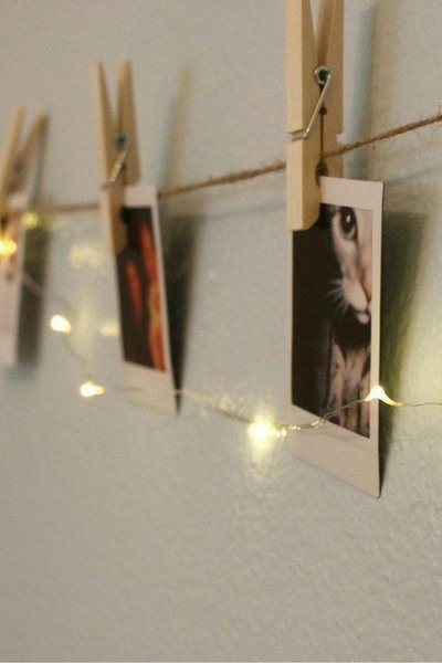 Genel Markalar Peri Led Işık 3 Metre Sarı Pilli 25 Adet Küçük Mandal Mandallı Yılbaşı Led