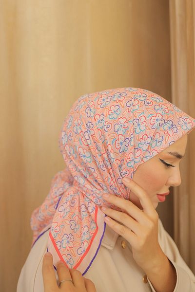 Silk Home Μαλακό βαμβακερό κασκόλ Melisa Pattern