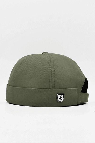 Külah Khaki Hiphop Docker Hat 100% Cotton Folded Cap