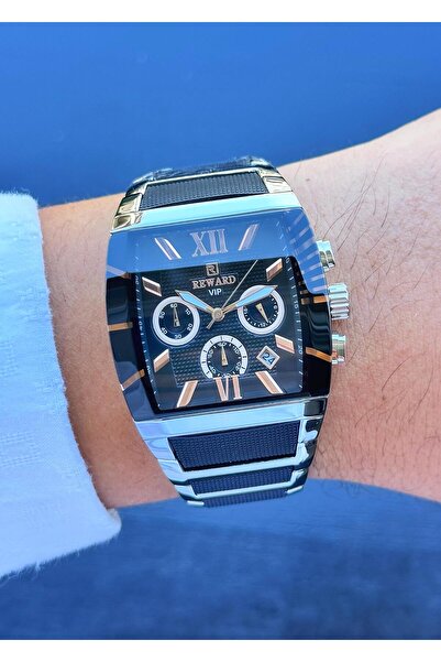 Reward Su Geçirmez Çelik Kasa Çelik Kordon Erkek Kol Saati