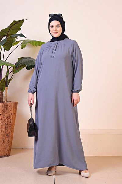 Ferace Women's Large Size Ayrobin Long Mother Dress